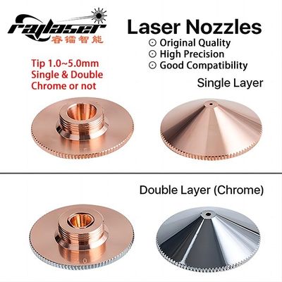Chroom/koper enkelvoudig dubbelschaalvezellaser Precitec Raytools mondstuk Gewicht KG 0,15 KG
