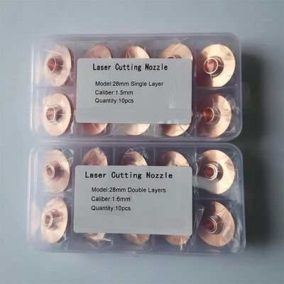 Chroom/koper enkelvoudig dubbelschaalvezellaser Precitec Raytools mondstuk Gewicht KG 0,15 KG
