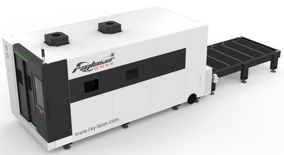3000w Economische lasersnijmachine voor metaalvezels met volledig afgesloten deksel