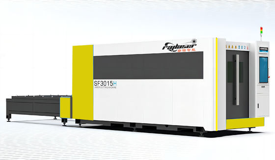 3000w Economische lasersnijmachine voor metaalvezels met volledig afgesloten deksel
