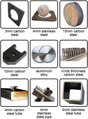Metalen Cnc-lasersnijmachine voor tweeledig gebruik 6kw in 1500mm*3000mm snijgebied