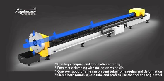 Glasvezelmachine voor buismetalen MAX Raycus Laserbron Hoge productiviteit en laag onderhoud