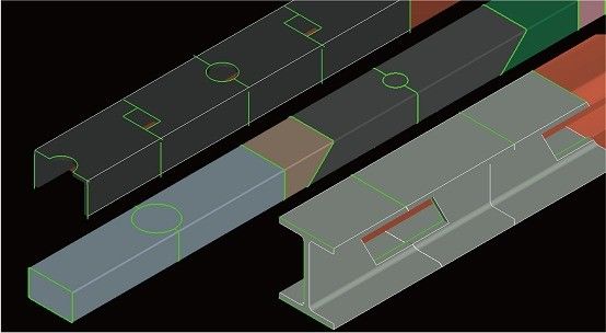 Product 3D-lasersnijmachines voor buizen met waterkoeling en FSCUT5000B-besturingssoftware
