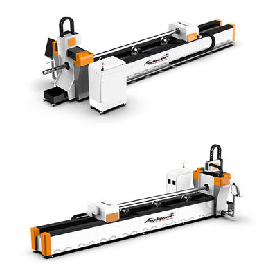 8-12 meter glasvezellasersnijmachine voor kleine buisbuis vierkant metaal 3000w 6000w