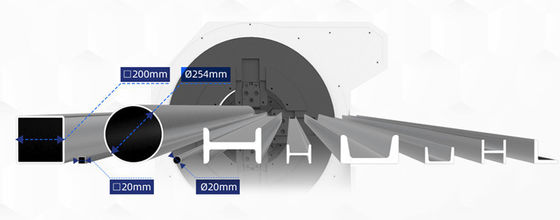 Dst-formaat Ondersteund OEM Customized CNC Laser Cutting Auto Feed Tube Machine Cost Tube