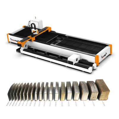 Metalen buis- en plaatvezellasersnijmachine met rotatieas met een snijdikte van 0-30 mm